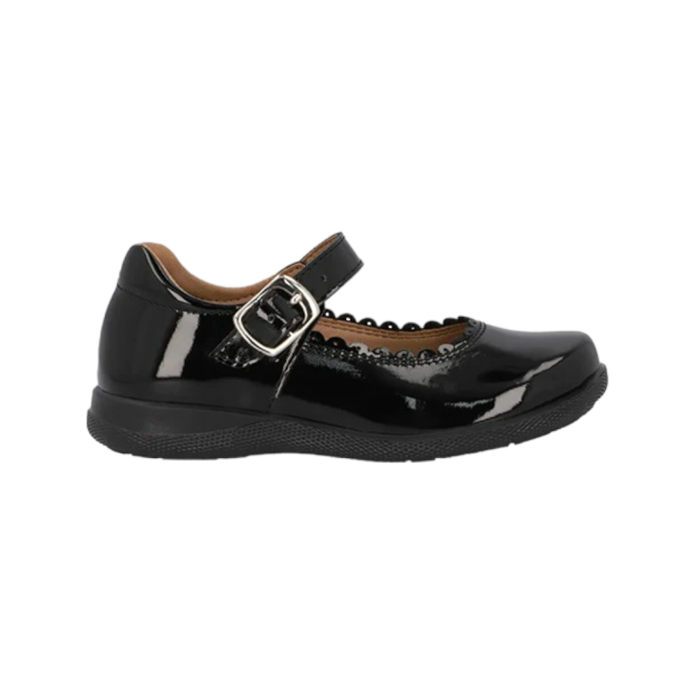 Zapato escolar infantil Niña Color Negro Charol 308-85