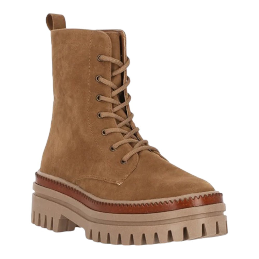 Bota Casual Mujer Color Camel Tacon 5cm 732-41