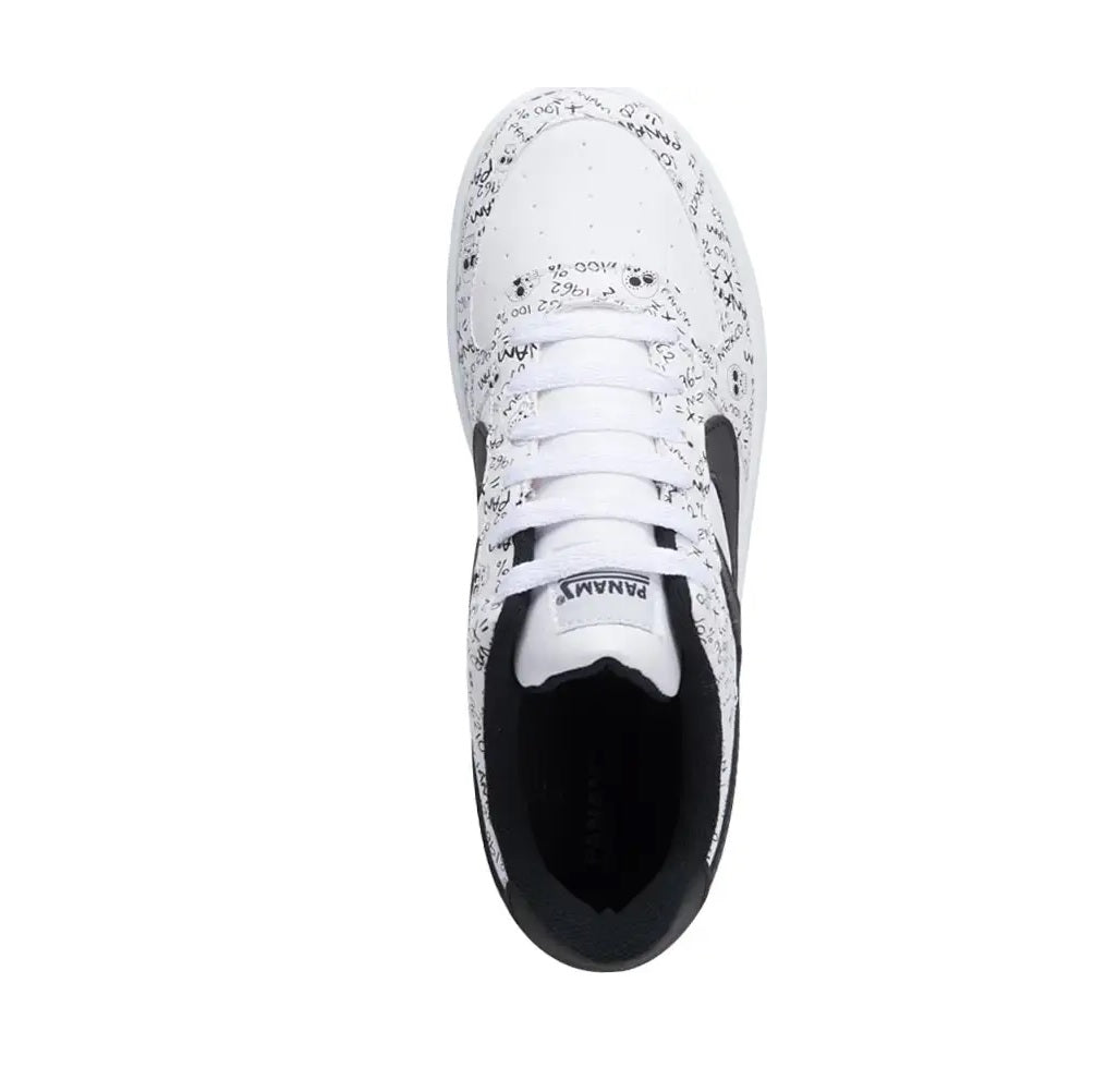 Tenis Sneakers para hombre Blanco Negro Panam 1010943