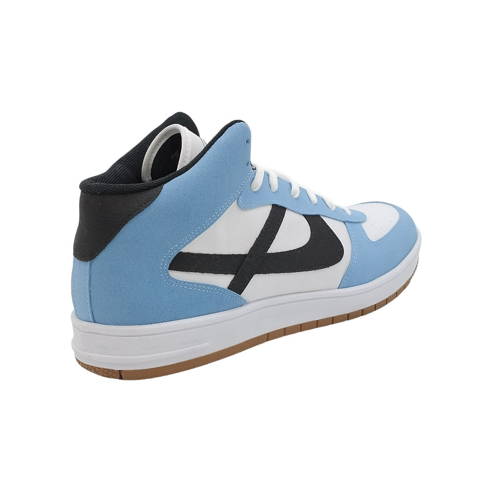 Tenis Sneakers Panam botin para hombre Blanco Azul 1084147